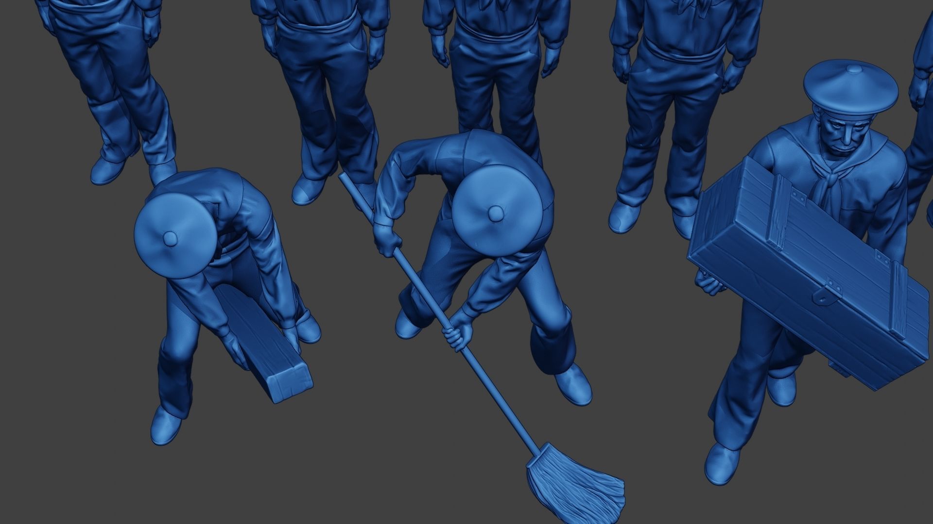 American Sailors Civil War Union Pack1 ACWUS1 3D Model Collection_21