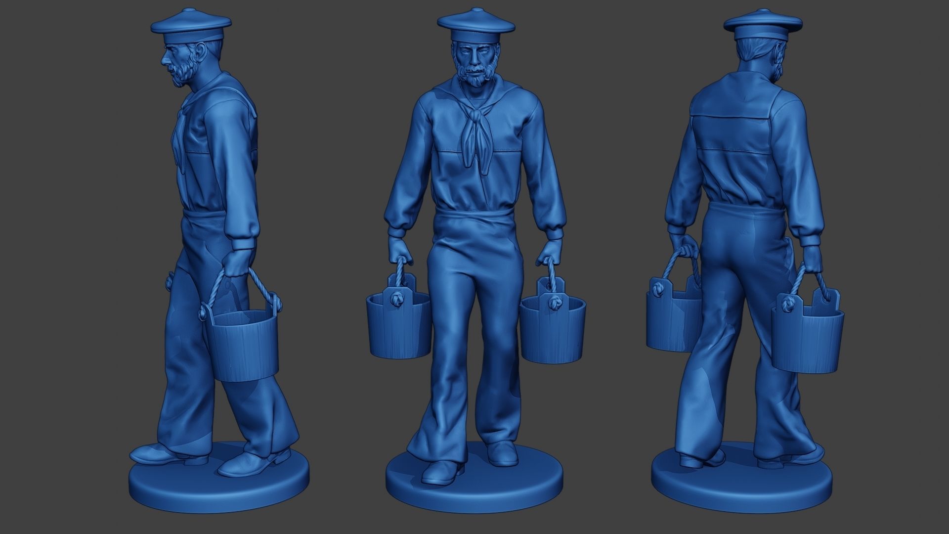 American Sailors Civil War Union Pack2 ACWUS1 3D Model Collection_2