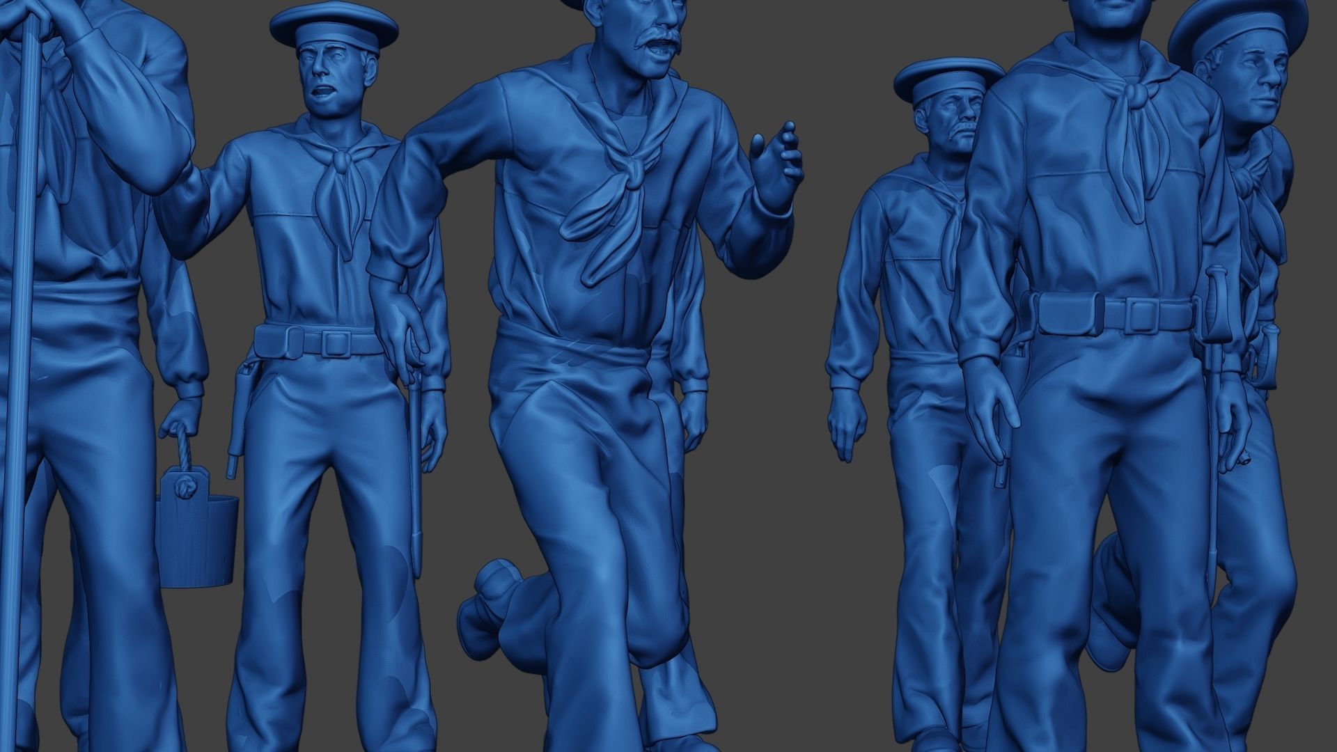 American Sailors Civil War Union Pack2 ACWUS1 3D Model Collection_13