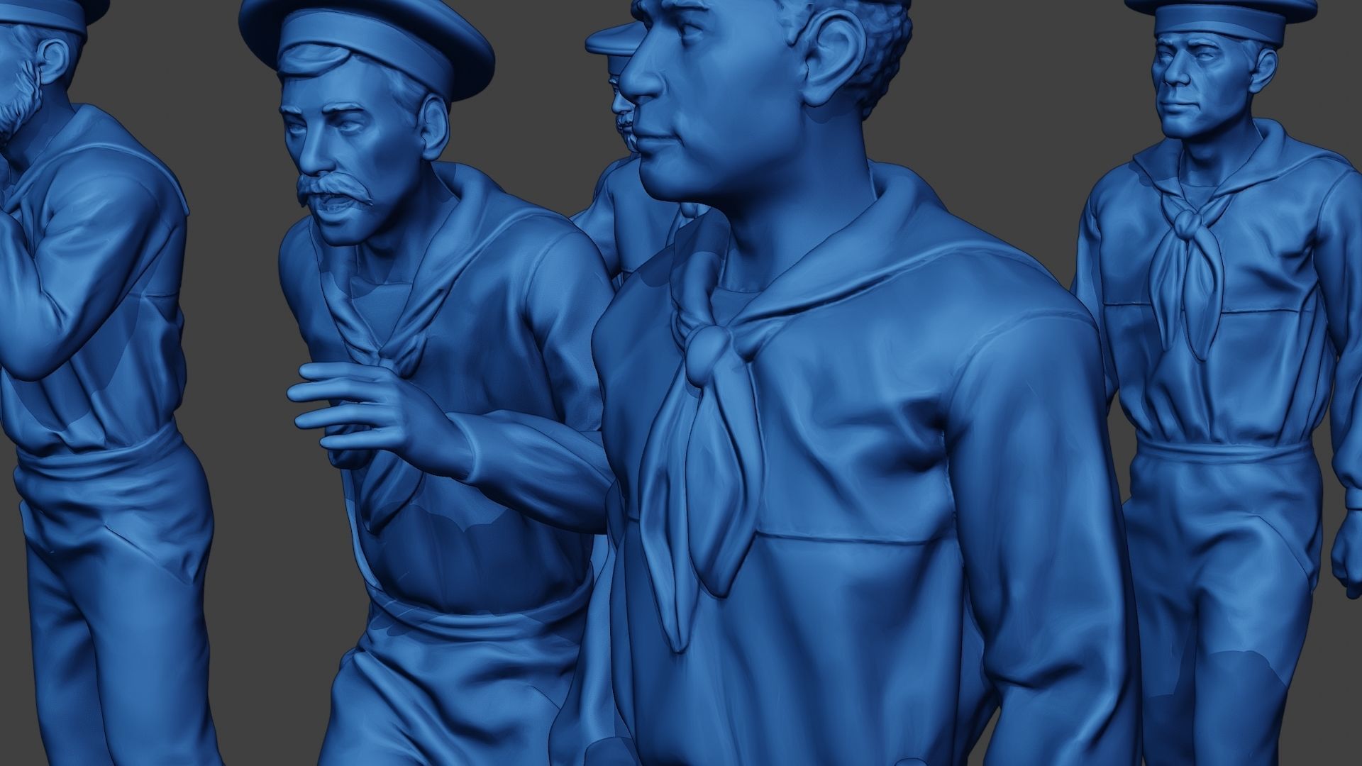 American Sailors Civil War Union Pack2 ACWUS1 3D Model Collection_22