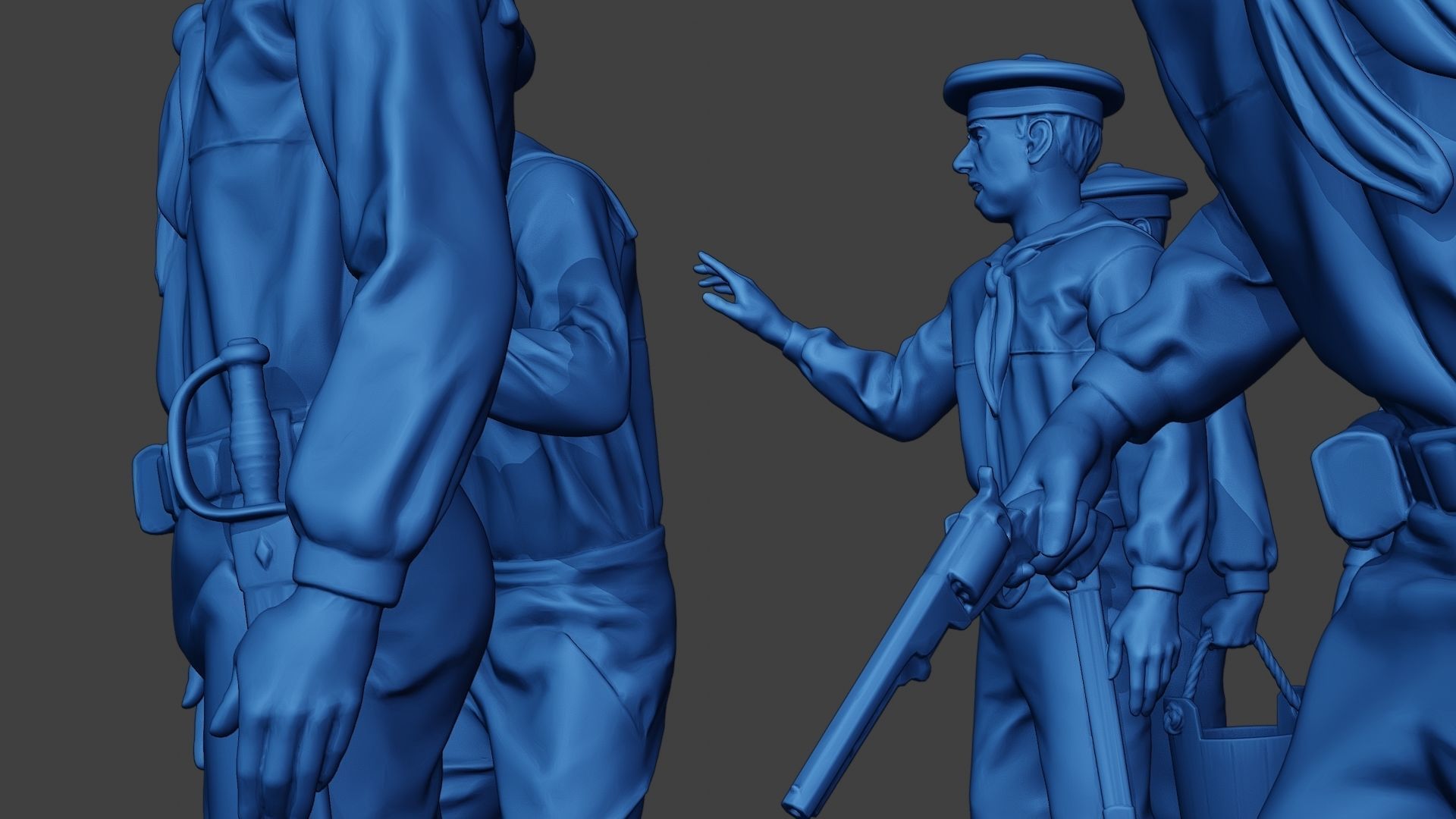 American Sailors Civil War Union Pack2 ACWUS1 3D Model Collection_17