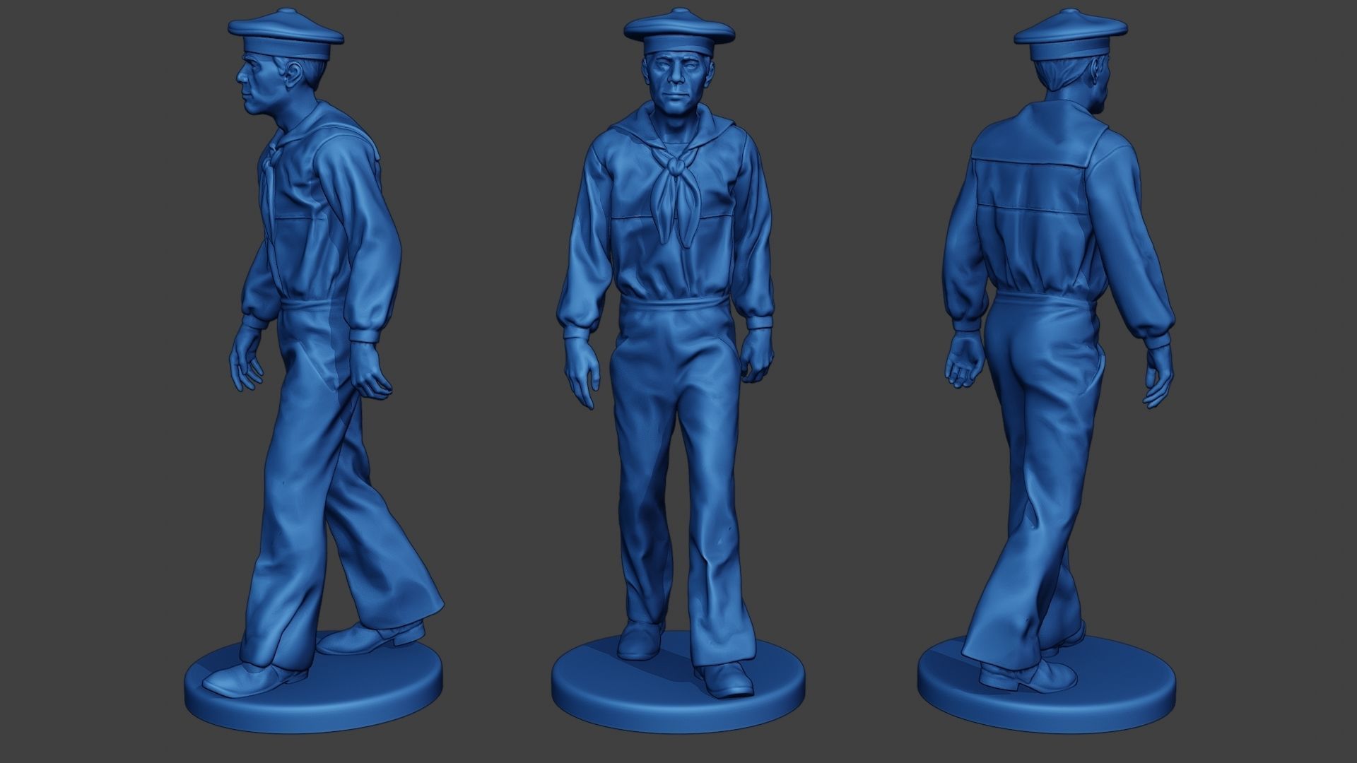 American Sailors Civil War Union Pack2 ACWUS1 3D Model Collection_4