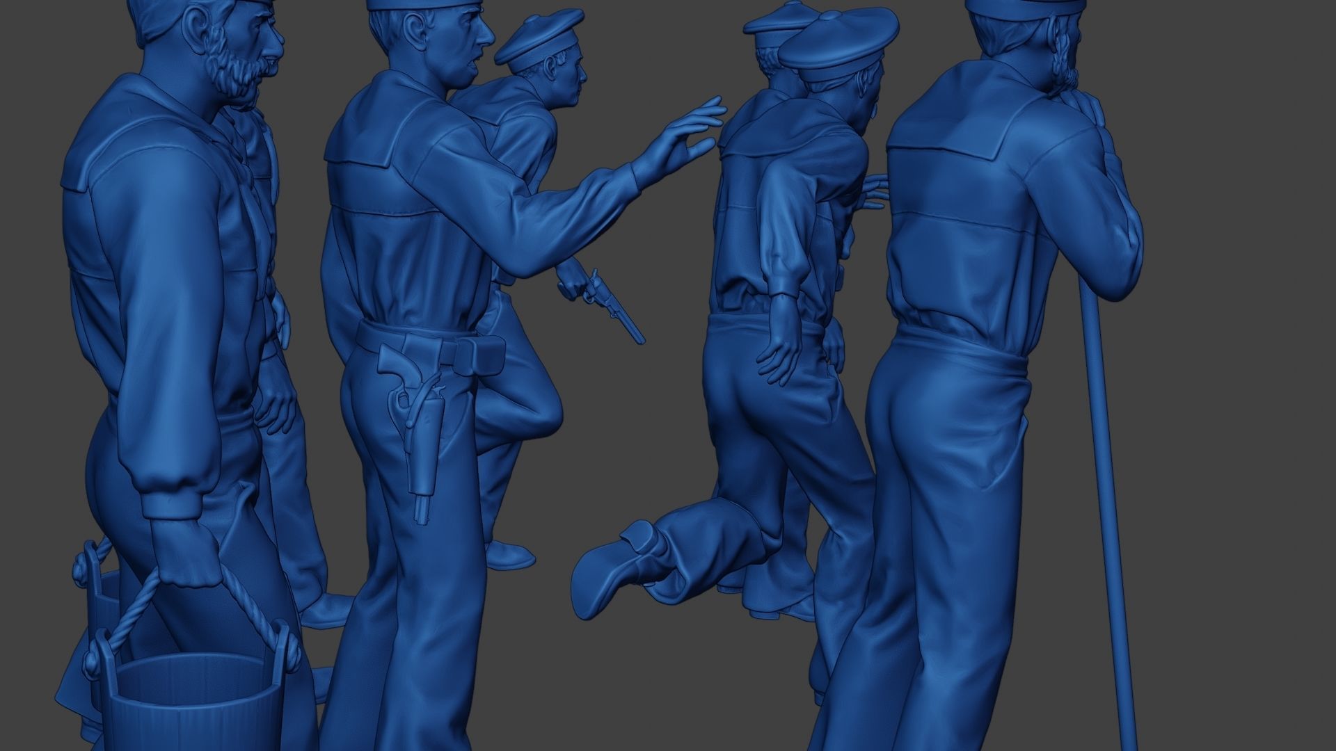 American Sailors Civil War Union Pack2 ACWUS1 3D Model Collection_25