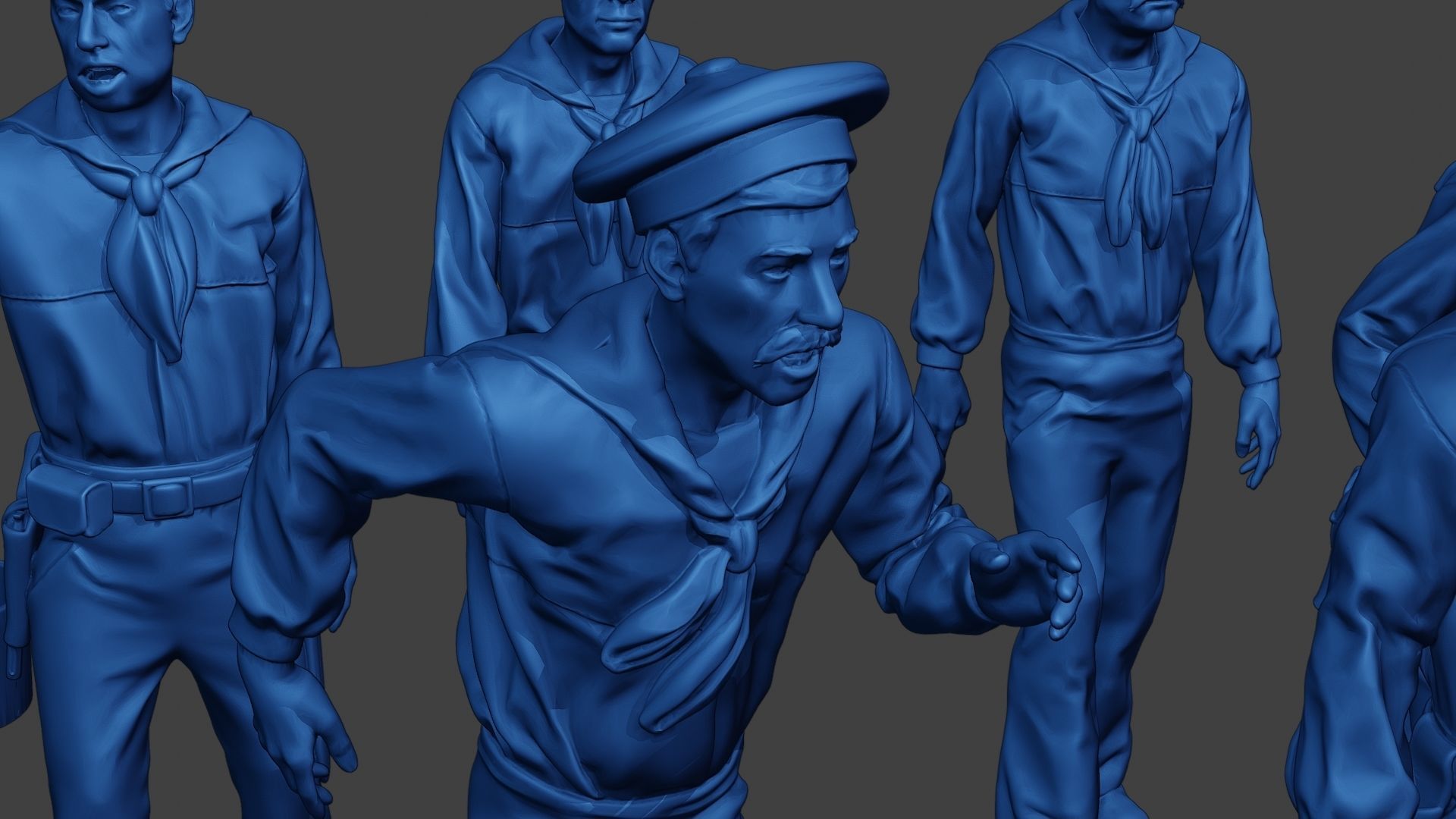 American Sailors Civil War Union Pack2 ACWUS1 3D Model Collection_26