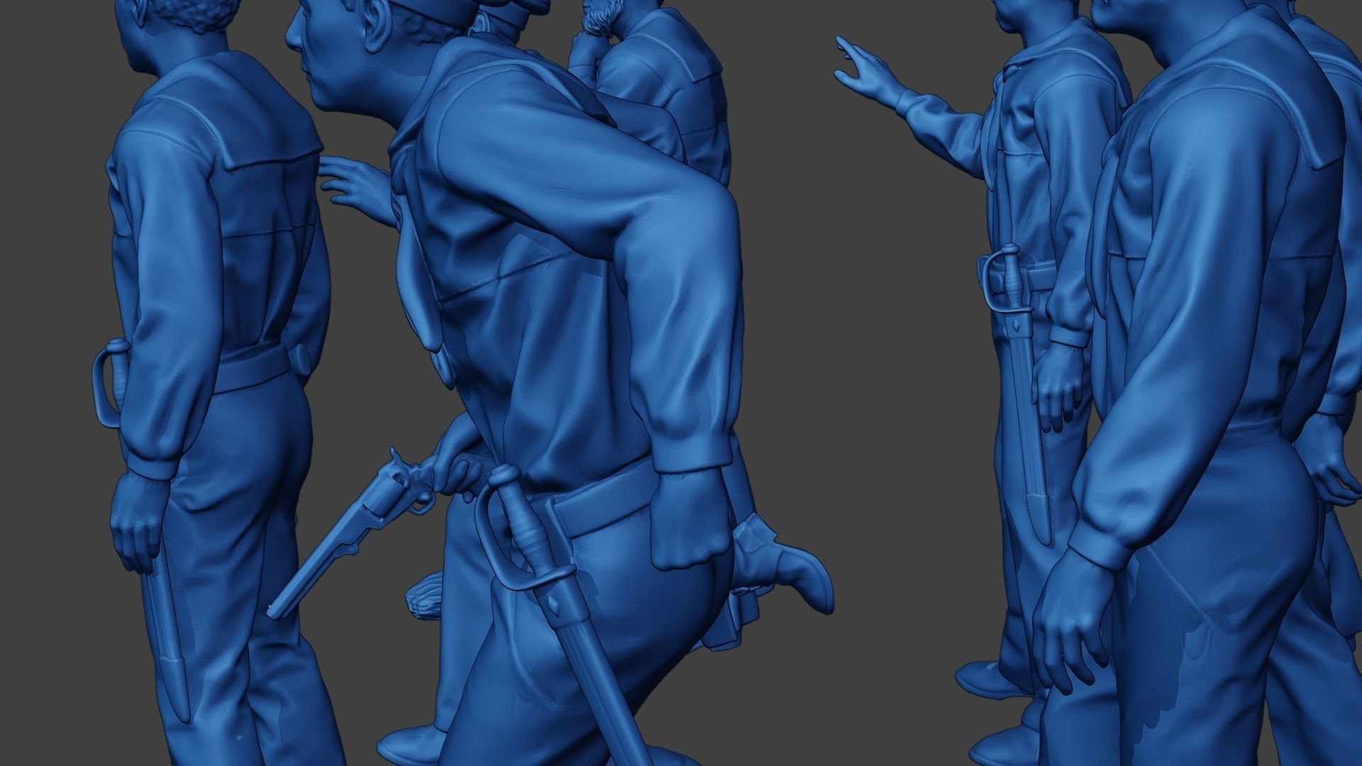 American Sailors Civil War Union Pack2 ACWUS1 3D Model Collection_16