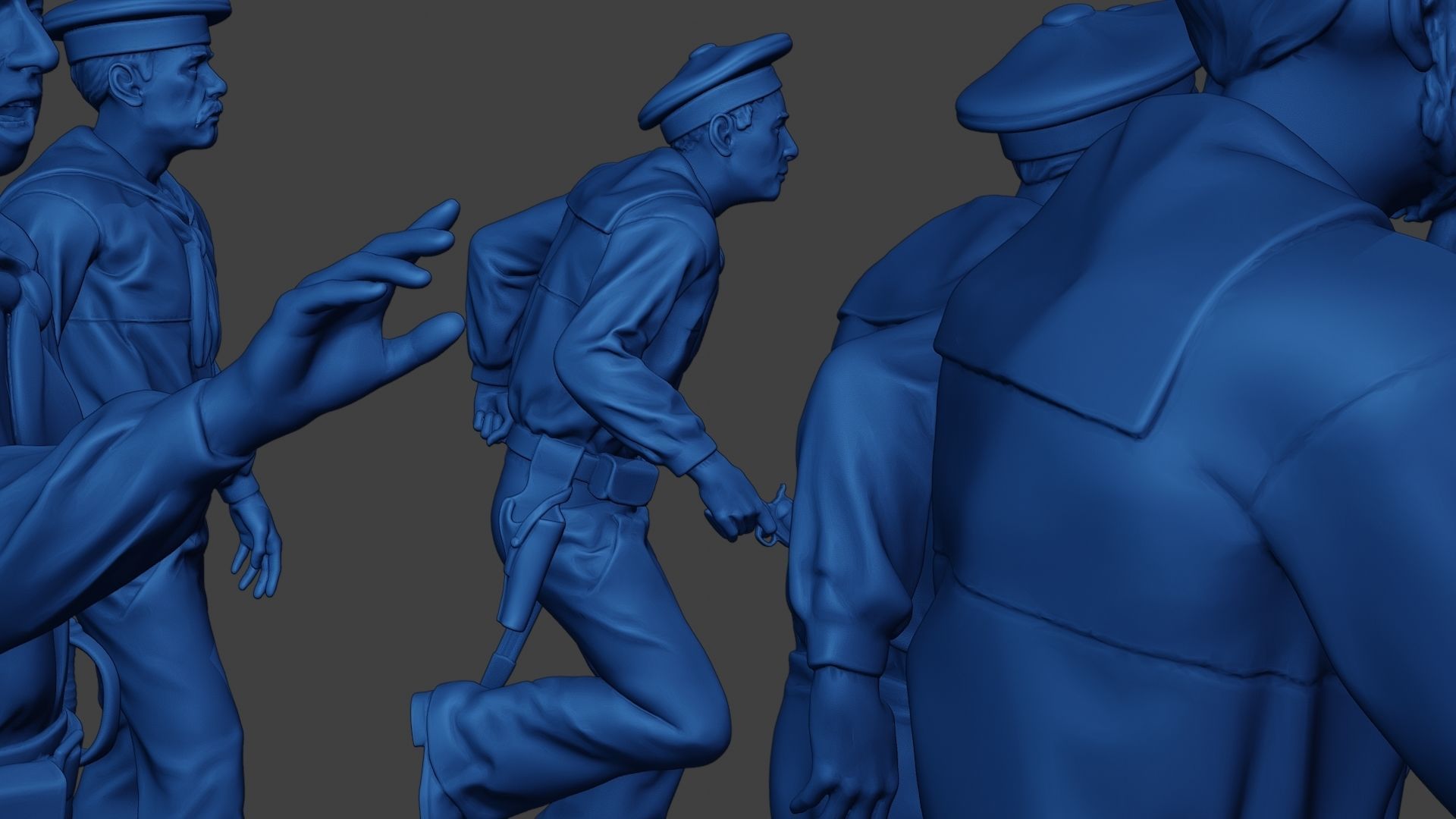 American Sailors Civil War Union Pack2 ACWUS1 3D Model Collection_10