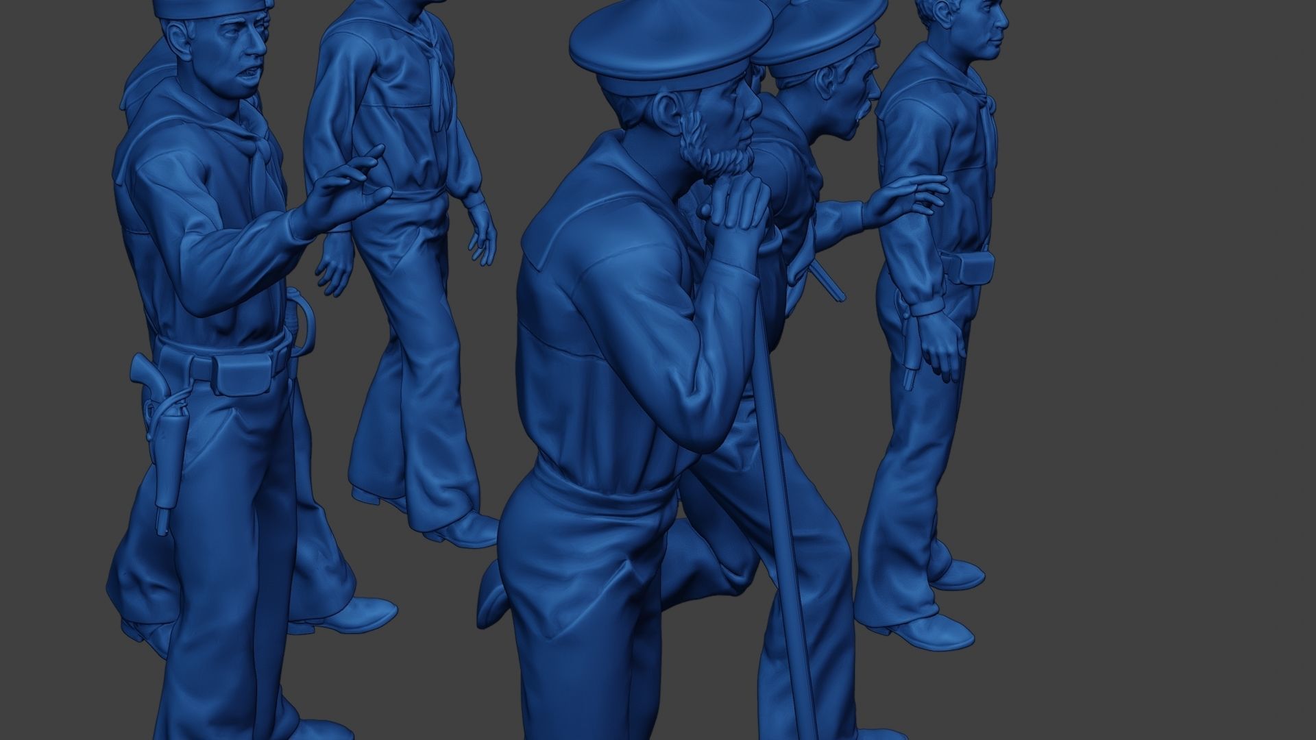 American Sailors Civil War Union Pack2 ACWUS1 3D Model Collection_15