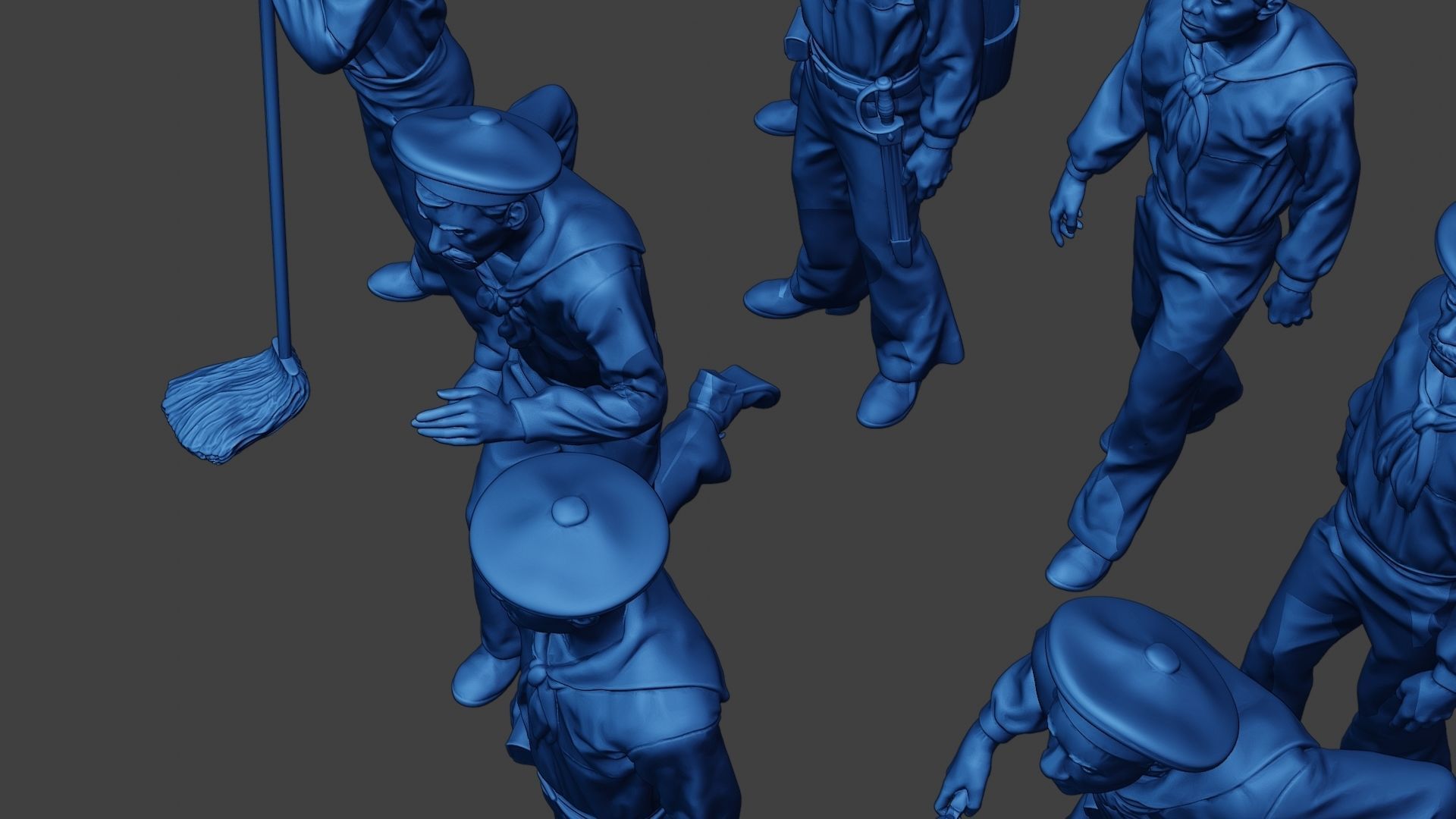 American Sailors Civil War Union Pack2 ACWUS1 3D Model Collection_23