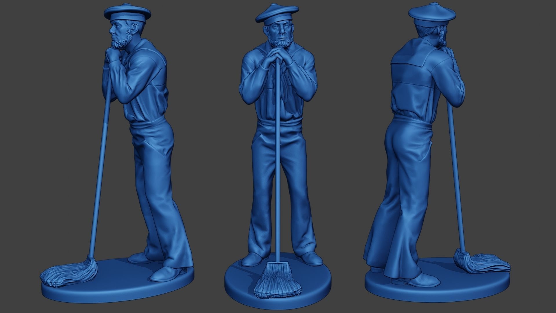 American Sailors Civil War Union Pack2 ACWUS1 3D Model Collection_7