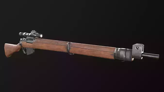 Lee-Enfield Rifle No4 3D model