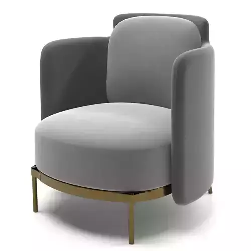 armchair with gold legs