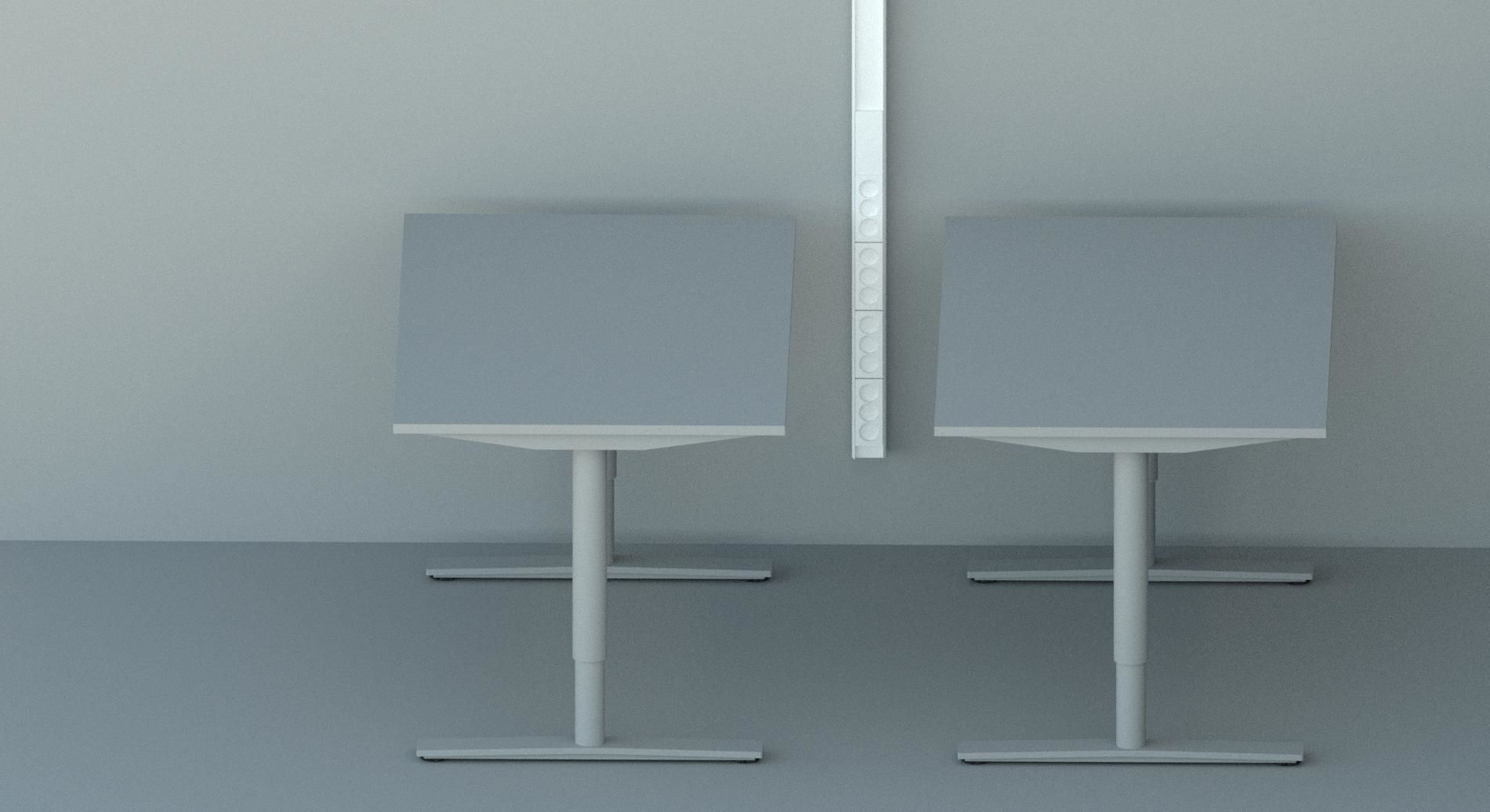 Revit - Office table 3D model_7