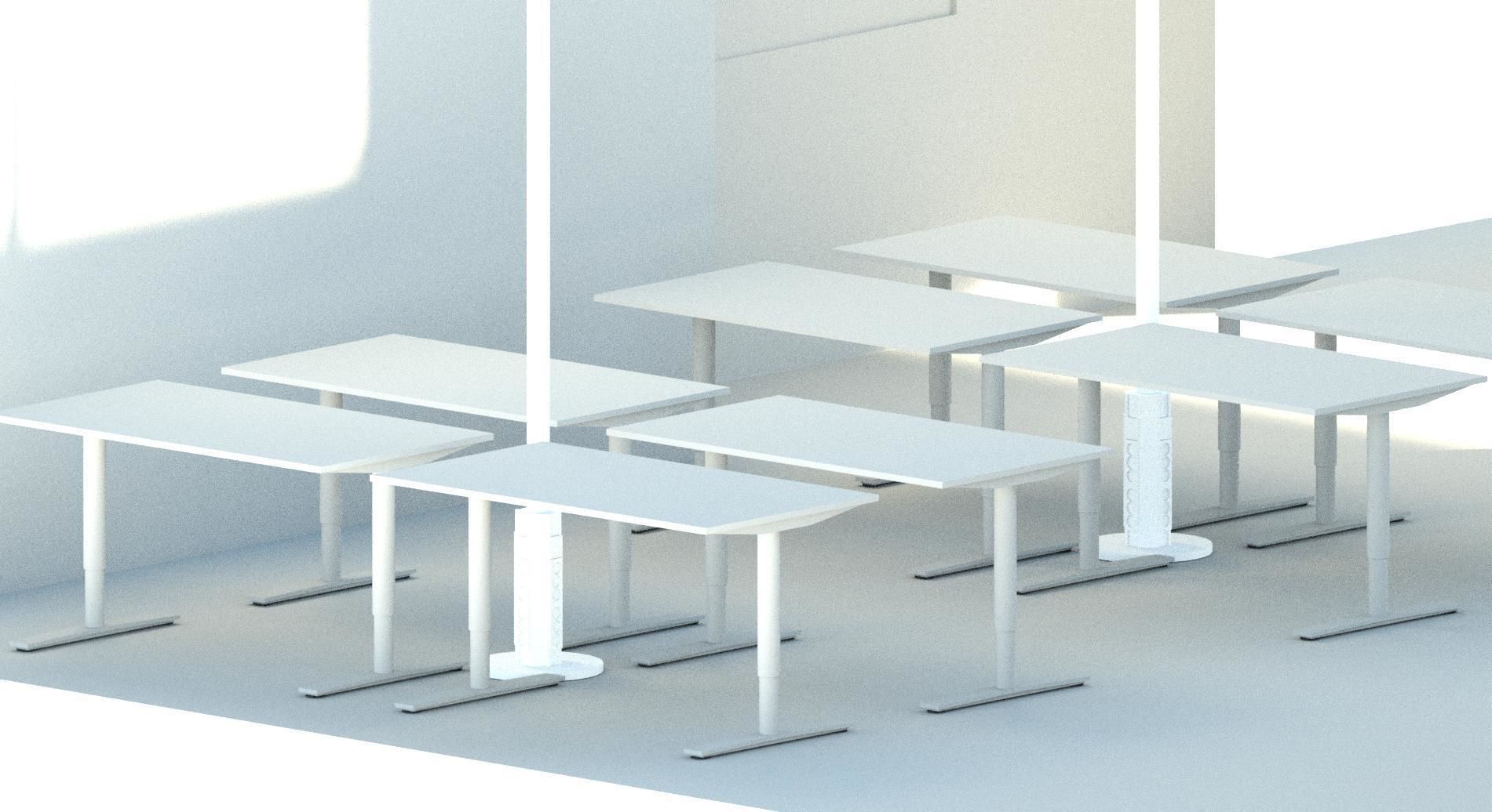 Revit - Office table 3D model_5