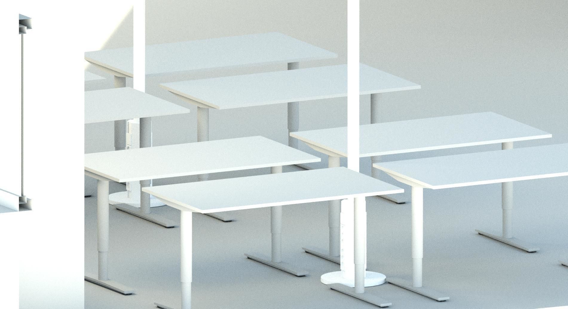 Revit - Office table 3D model_4