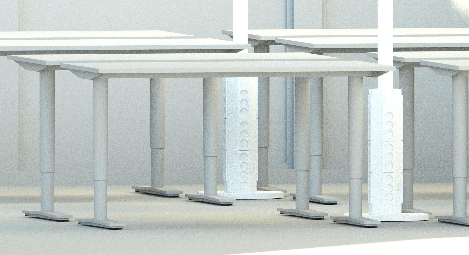 Revit - Office table 3D model_9