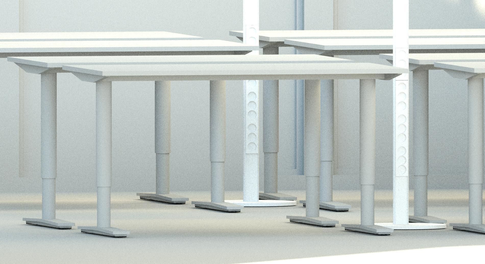 Revit - Office table 3D model_3