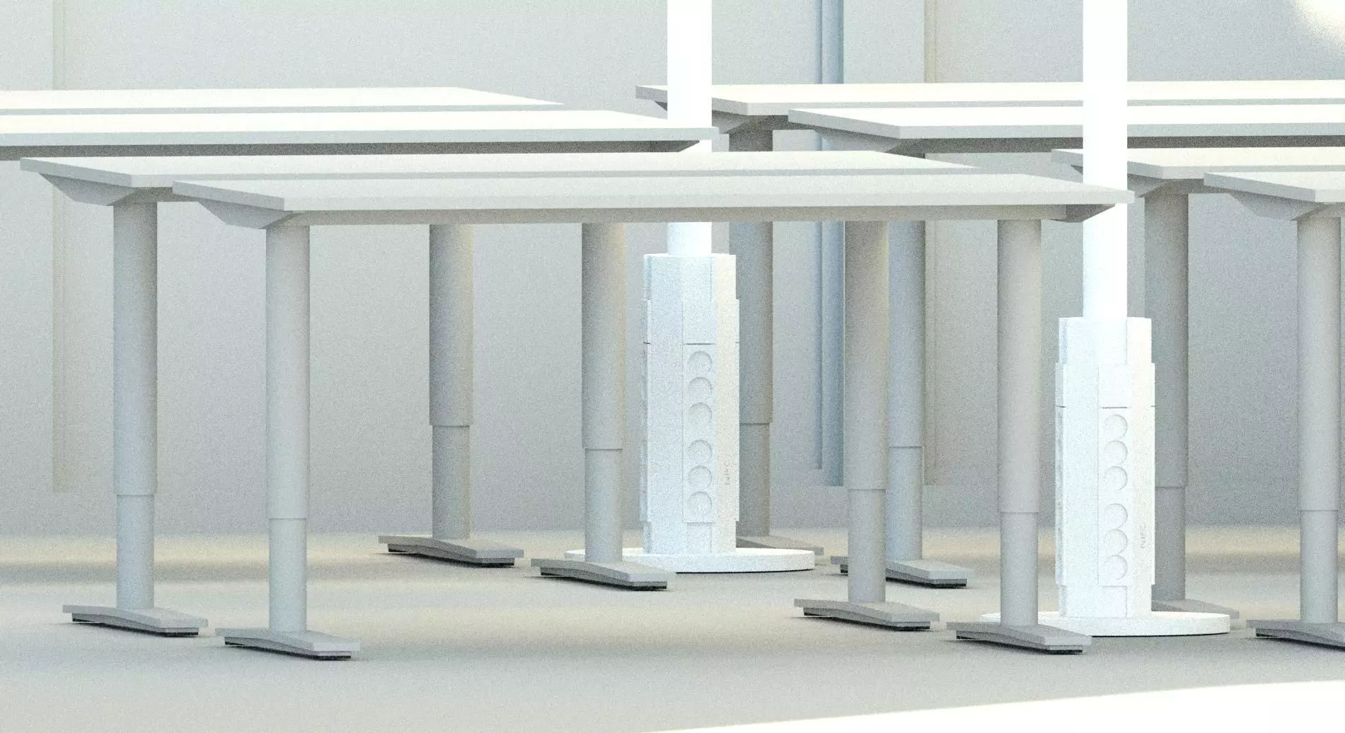Revit - Office table 3D model_0