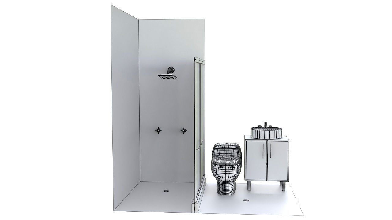 Small bathroom 3D model_5