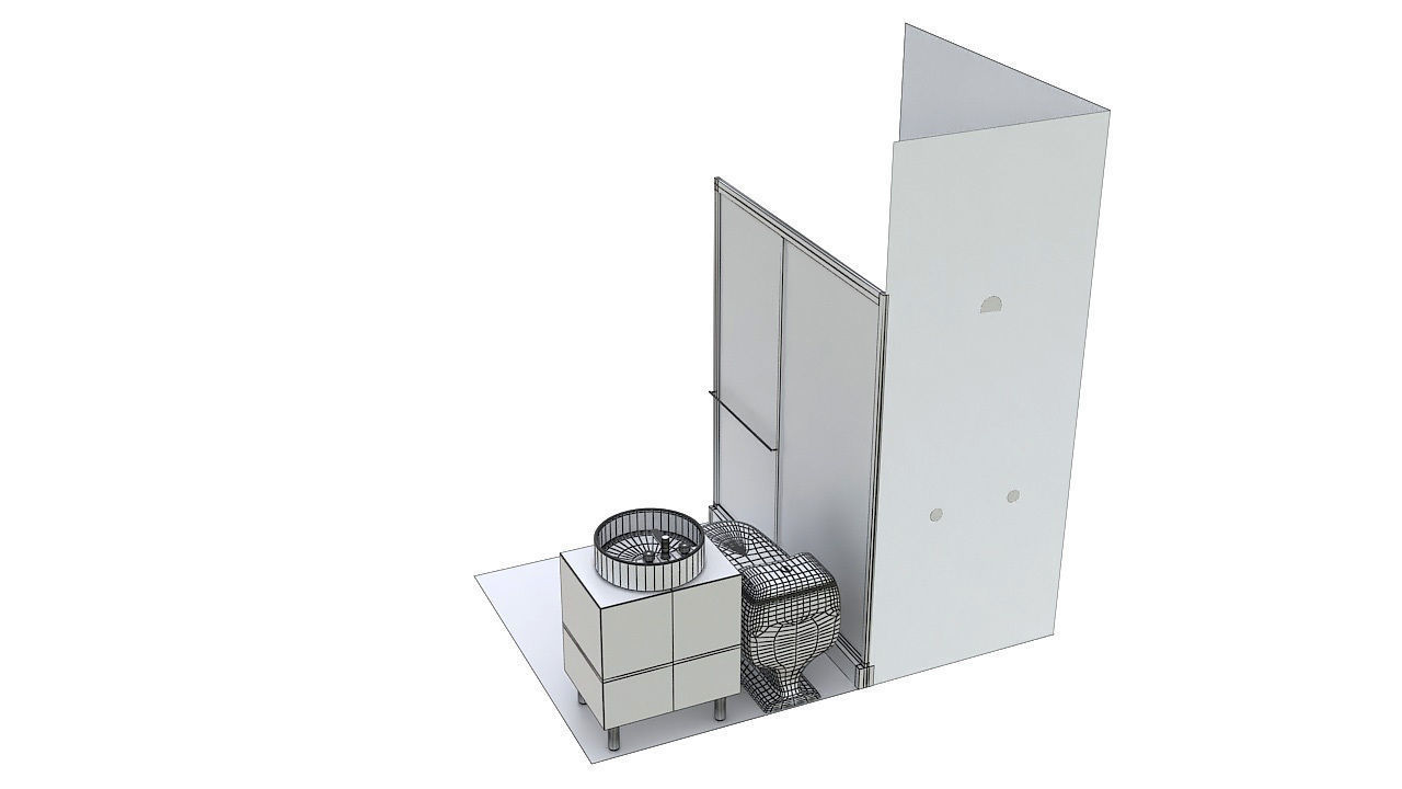 Small bathroom 3D model_6