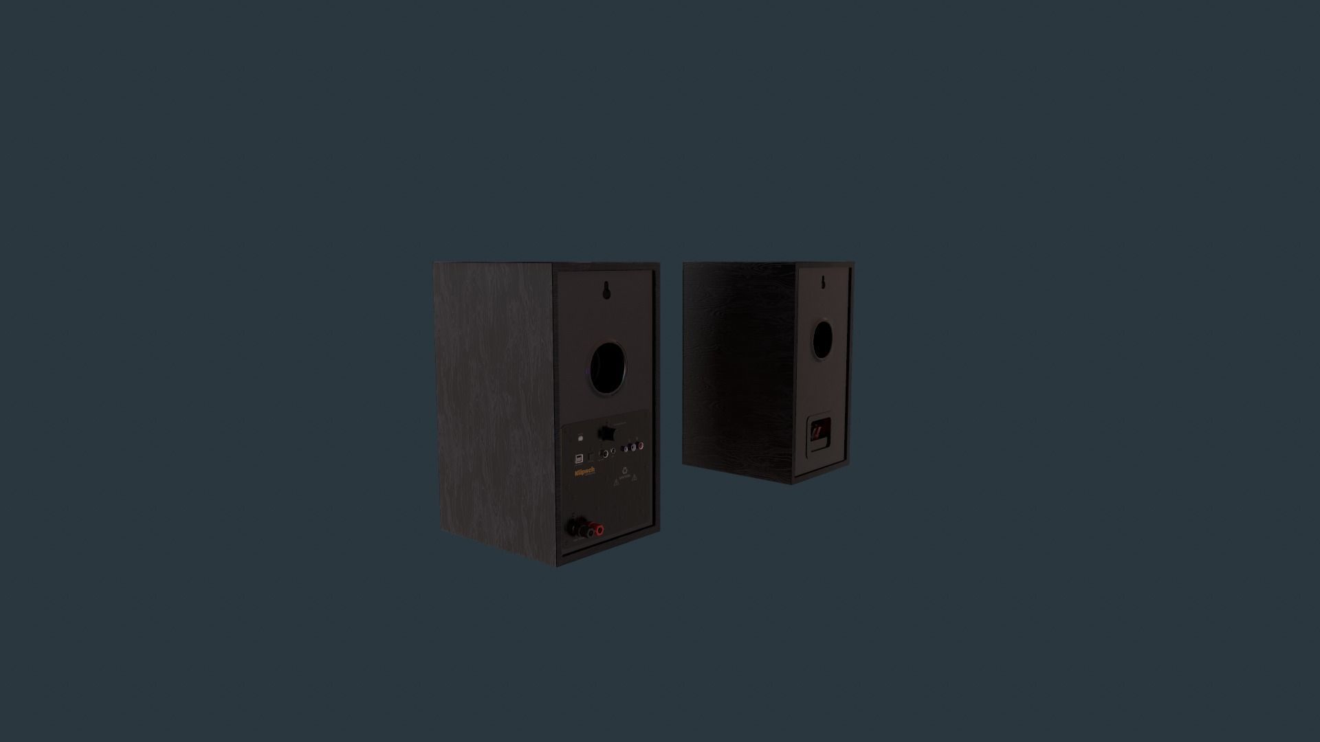 Studio Hi-Fi Speakers Klipsch R-51PM Low-poly 3D model_3