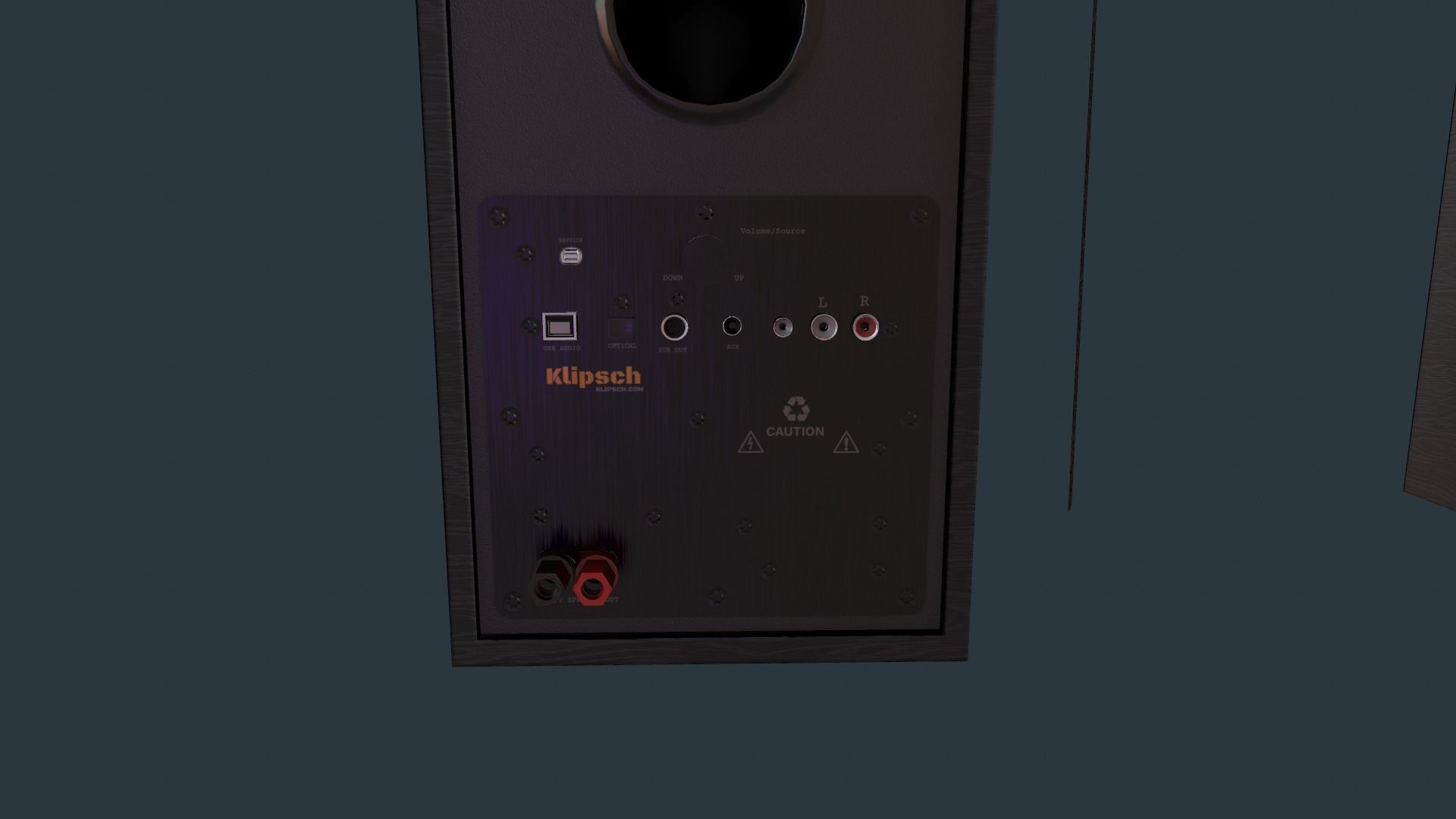 Studio Hi-Fi Speakers Klipsch R-51PM Low-poly 3D model_7