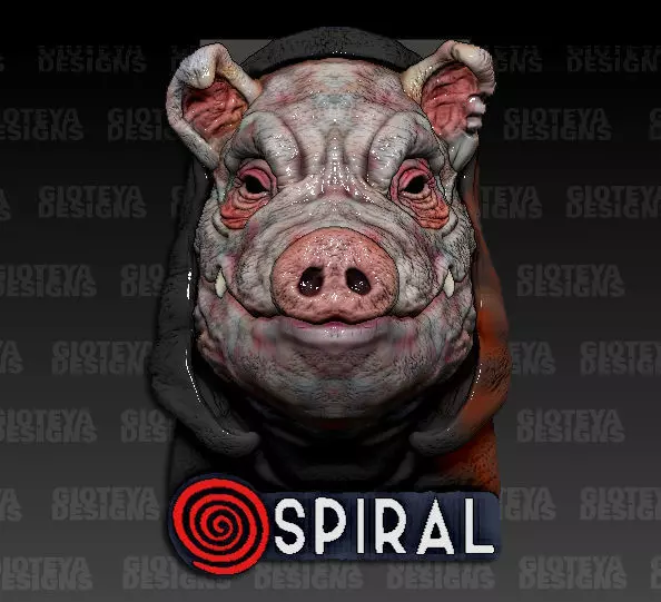 SAW SPIRAL From the Book of SAW Pig Mask  3D model_0