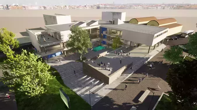 ARCHITECTURAL MUSEUM for Twinmotion and Unreal Engine 4 3D model