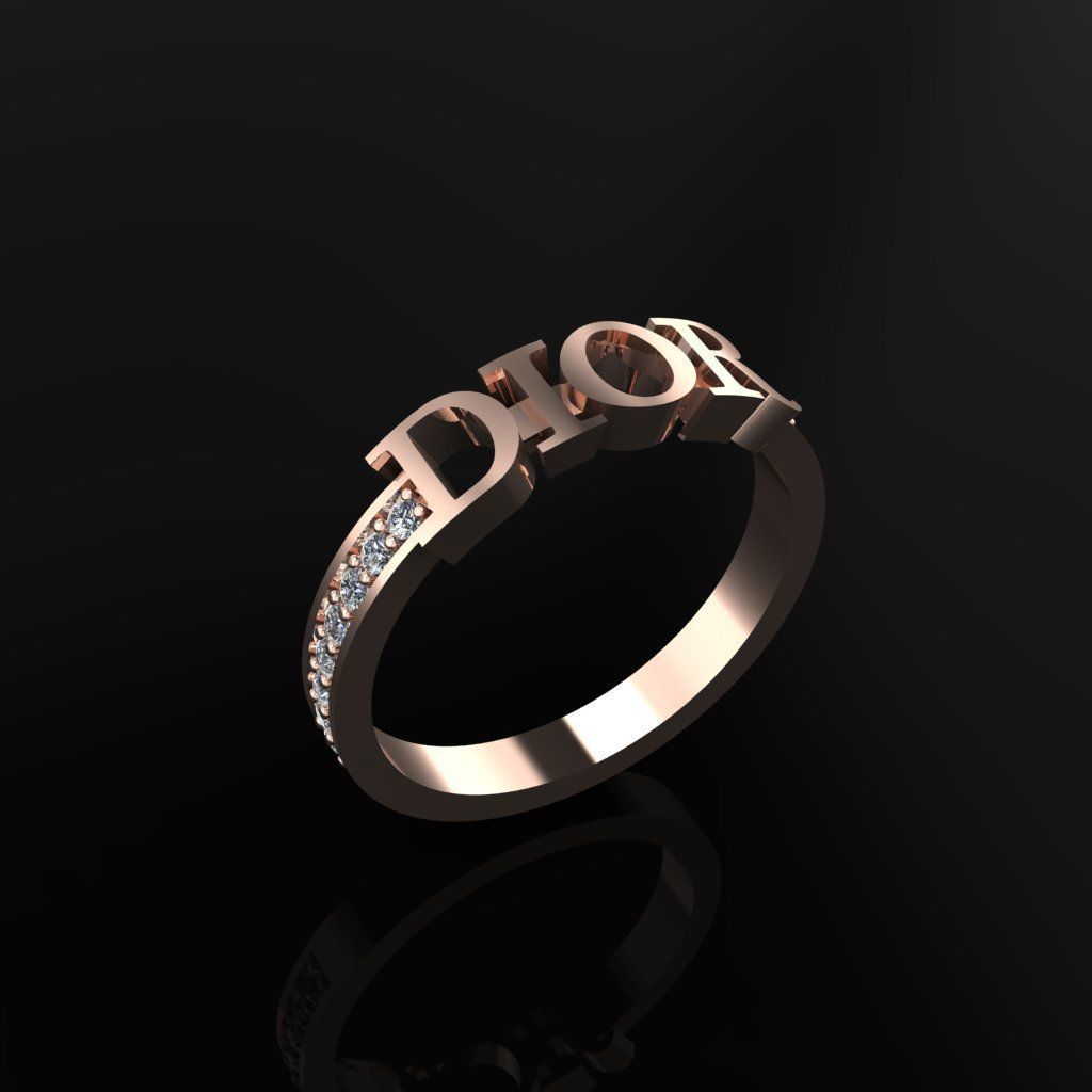 Dior Ring 3D print model_1