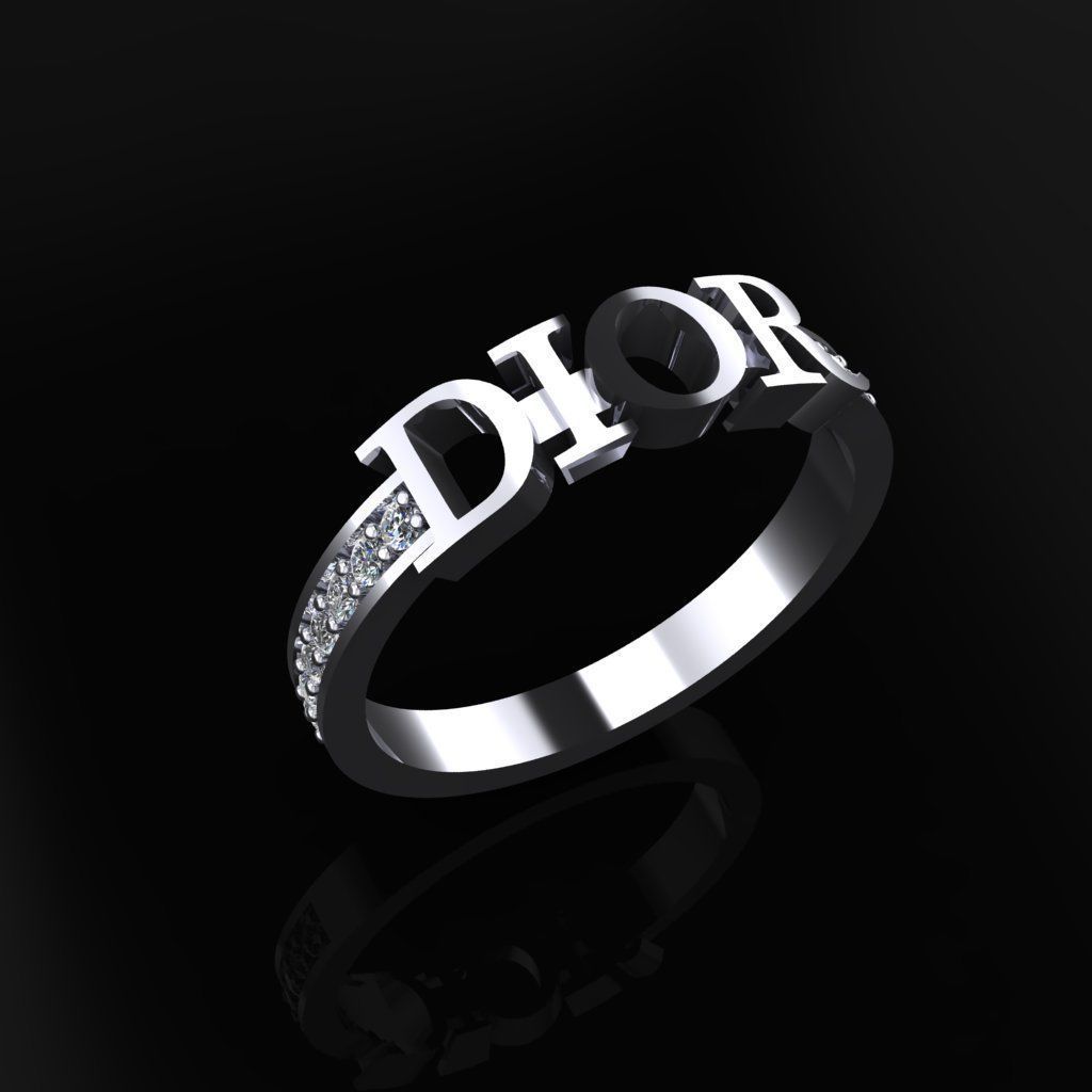 Dior Ring 3D print model_2