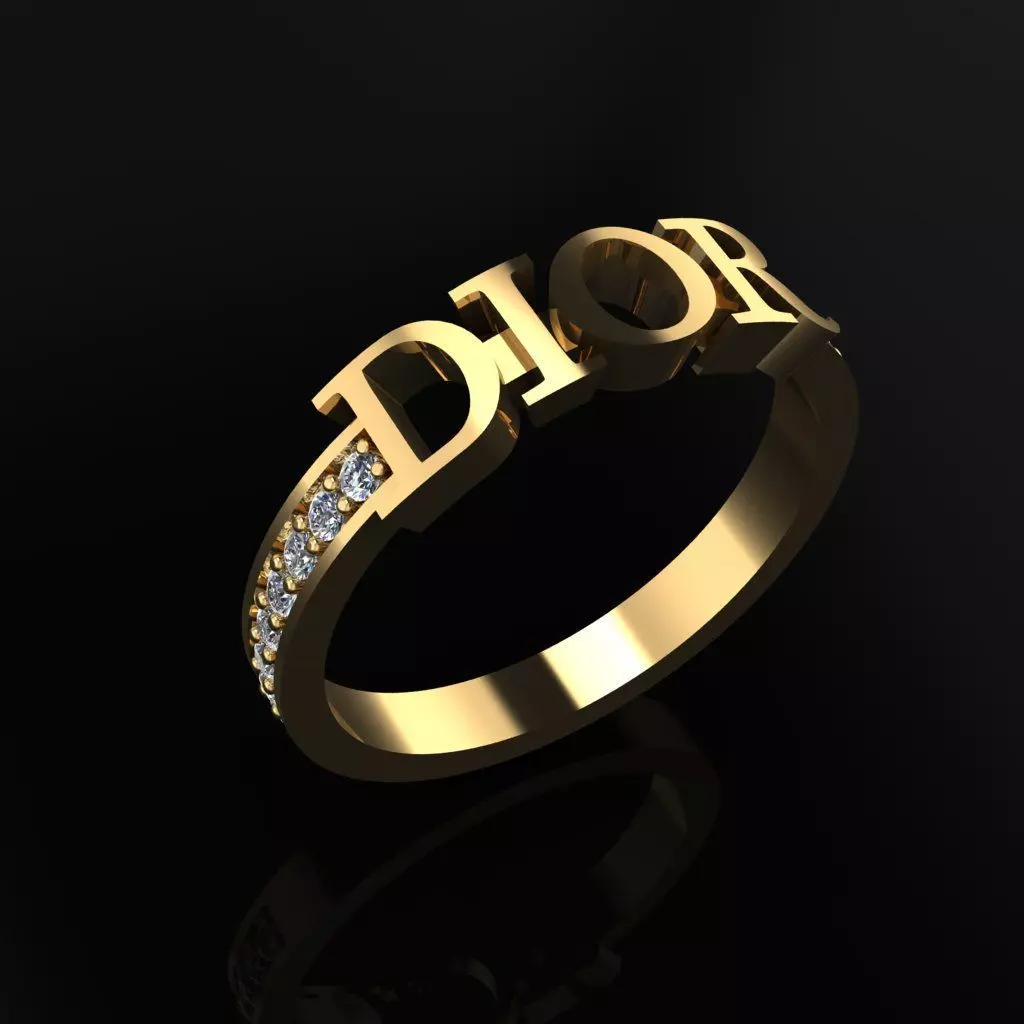 Dior Ring 3D print model_0