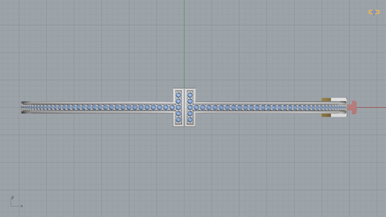 Tiffany Bracelet 3D print model_7