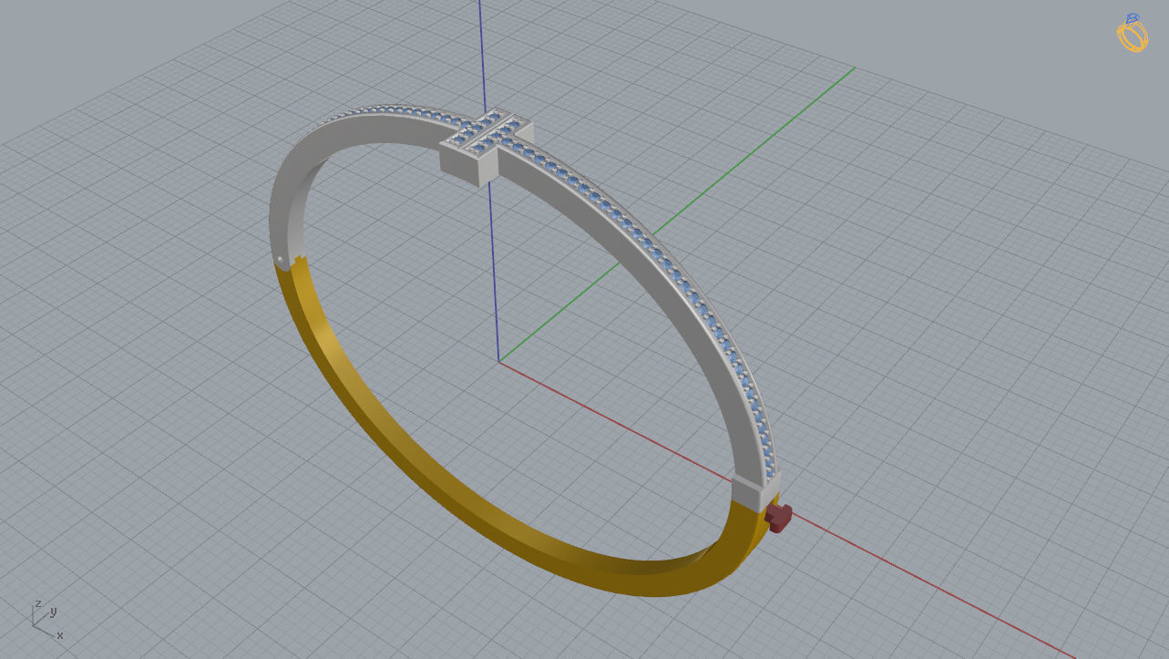 Tiffany Bracelet 3D print model_12