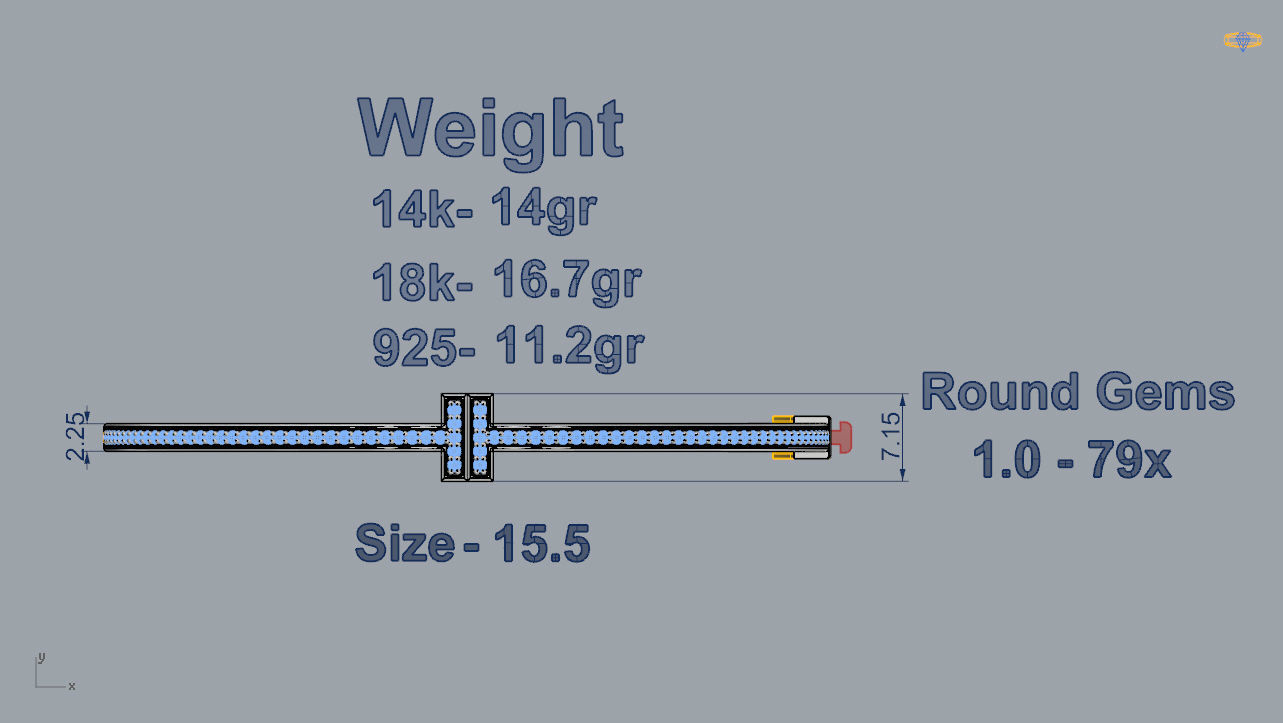 Tiffany Bracelet 3D print model_3