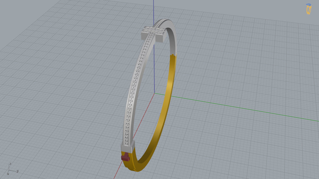 Tiffany Bracelet 3D print model_14