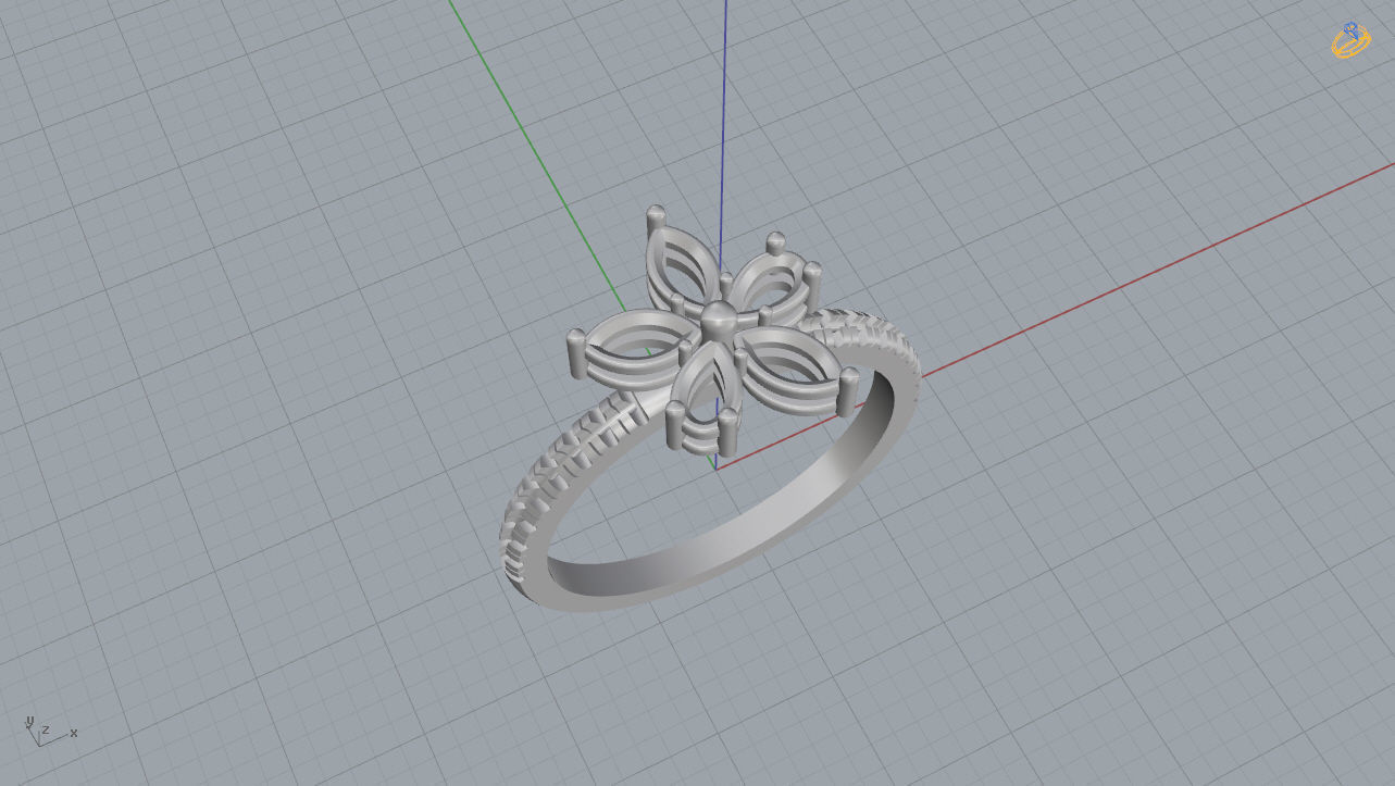 Tiffany Ring 3D print model_12
