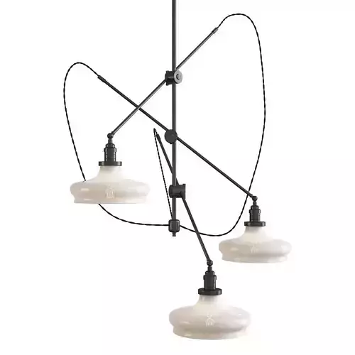 Cascading Industrial Articulated Chandelier
