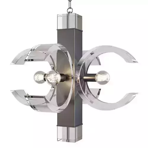 Hollis Jones Lucite Chandelier Low-poly 3D model