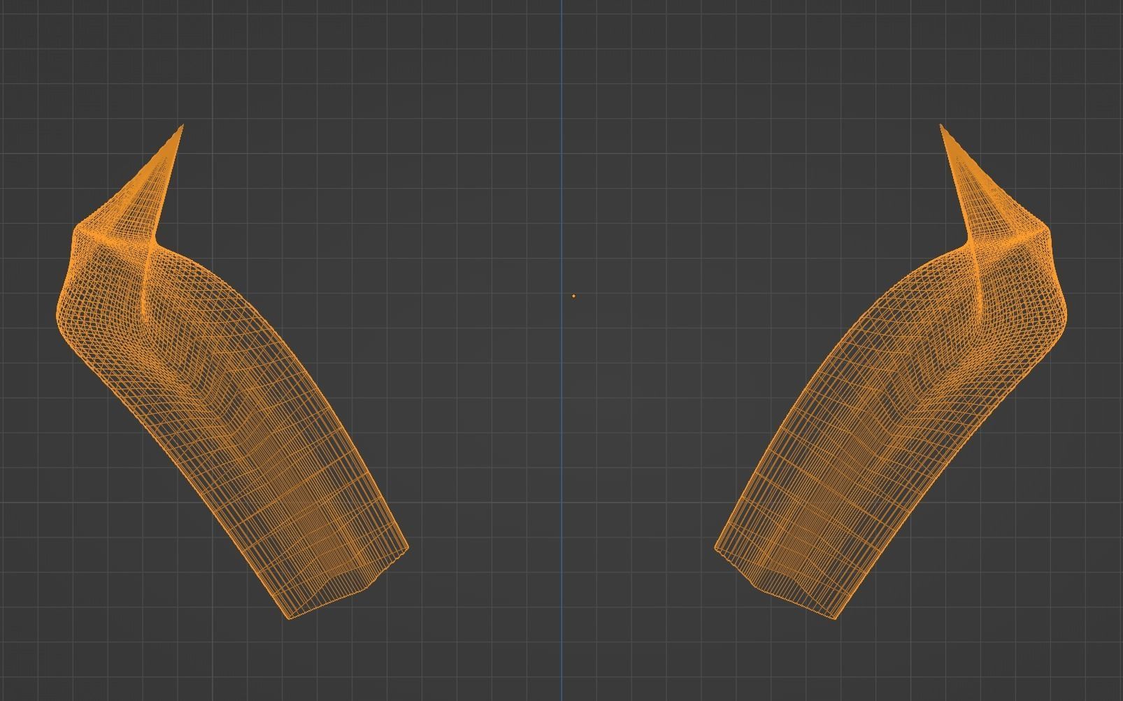 Simple Horns Low-poly 3D model_4