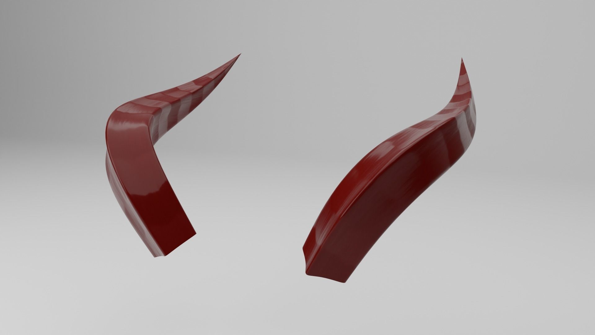 Simple Horns Low-poly 3D model_1