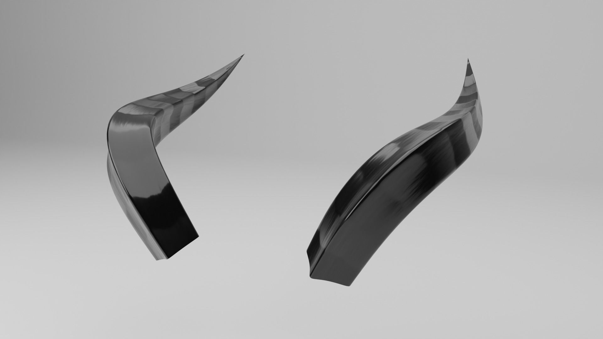 Simple Horns Low-poly 3D model_2