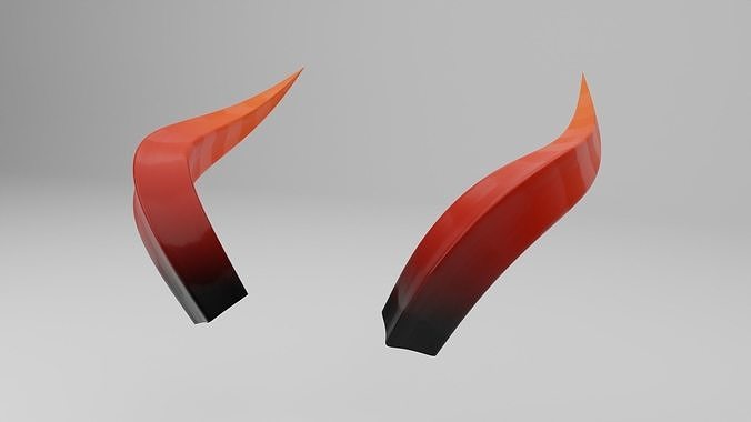 Simple Horns Low-poly 3D model