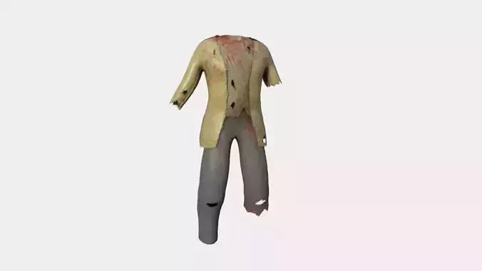 Zombie Clothing Color 10 Cartoon - Undead Character Design