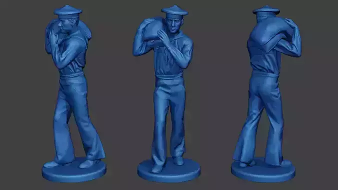 American Sailor Civil War Union CarringBags ACWUS2 3D print model