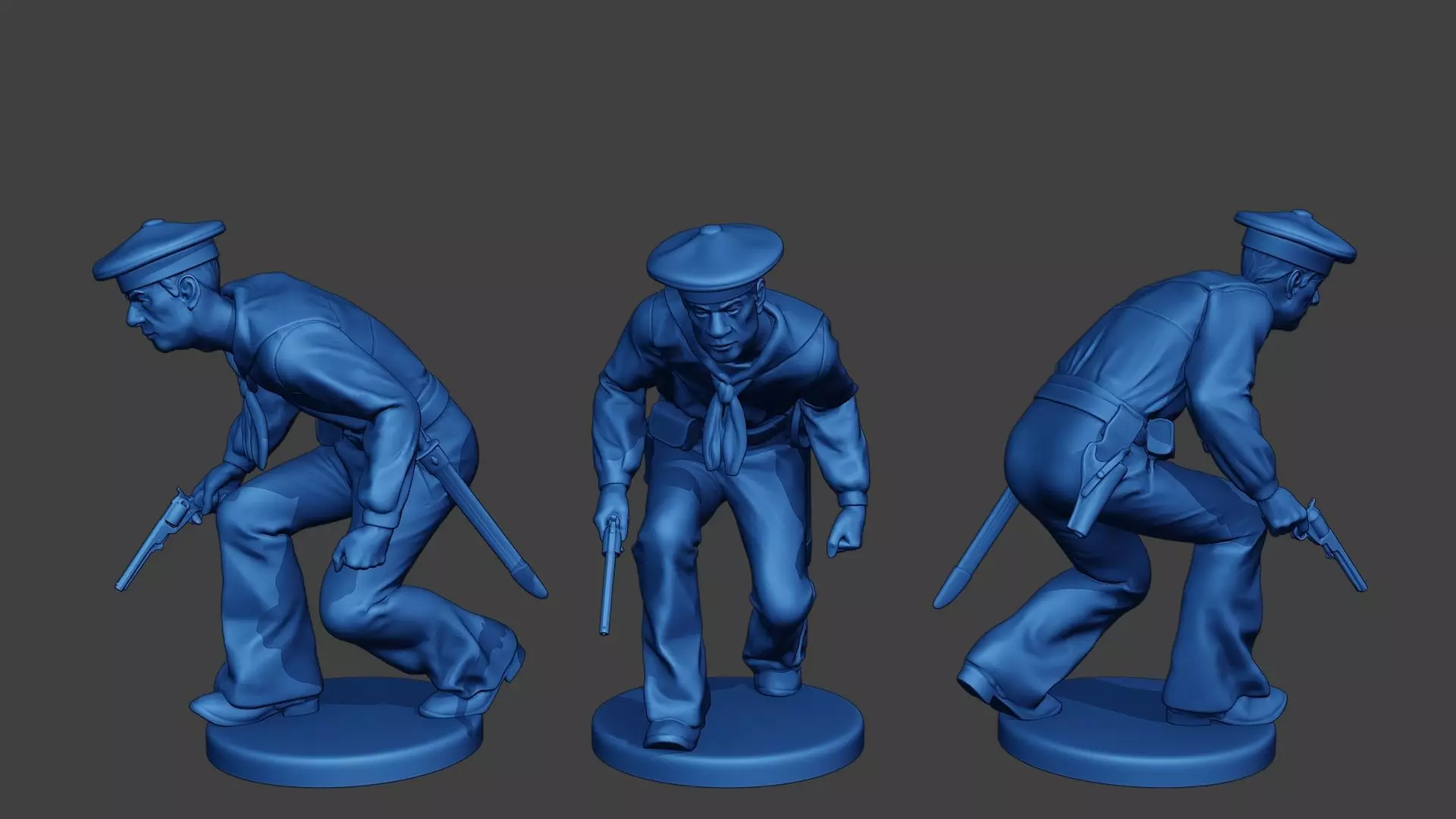 American Sailor Civil War Union Crouch ACWUS2 3D print model