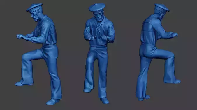 American Sailor Civil War Union handle ACWUS2 3D print model