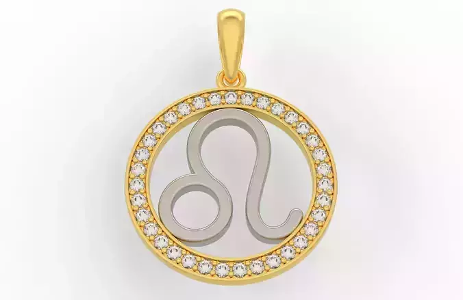 Leo Pendant  3D print model