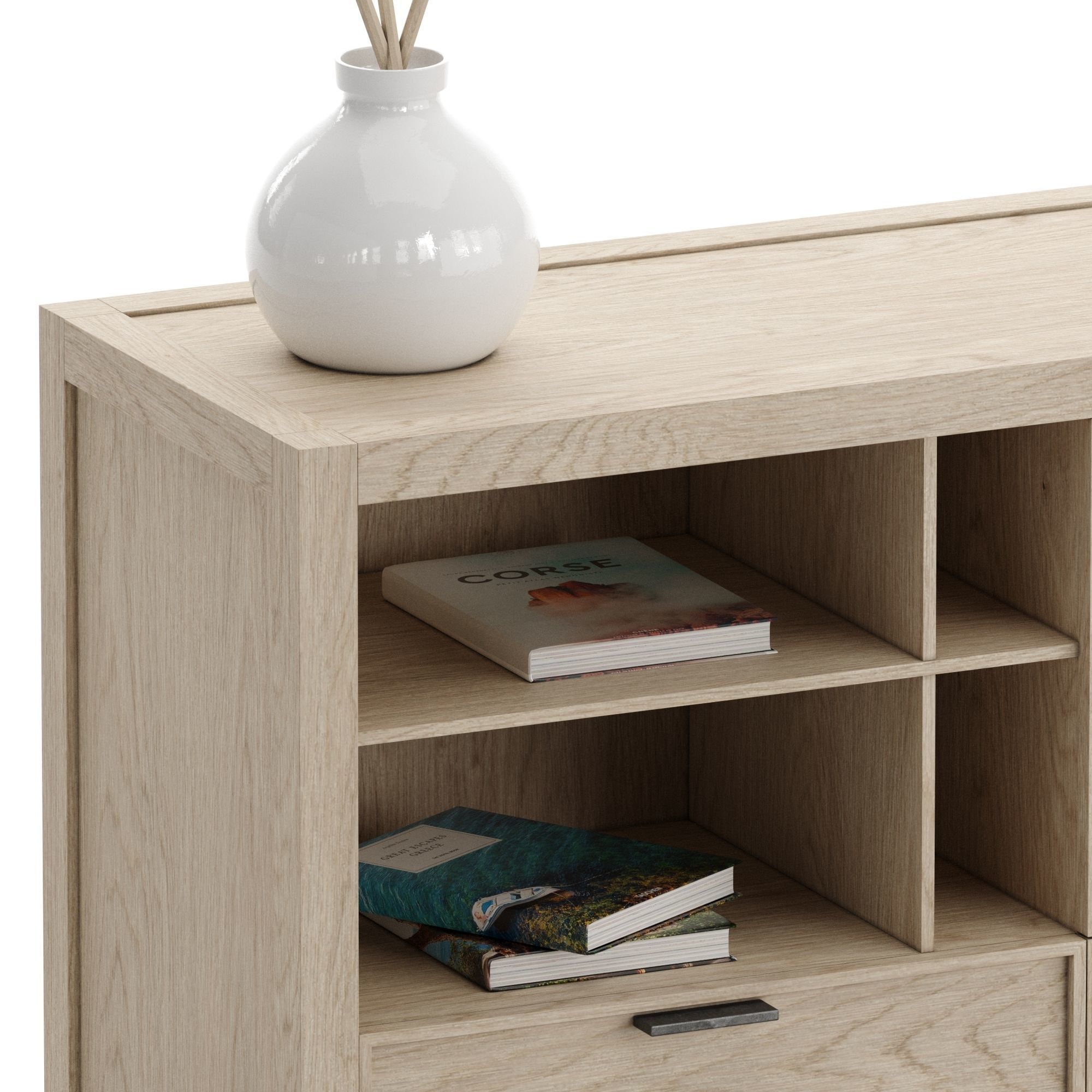 Alen sideboard H80 Low-poly 3D model_4