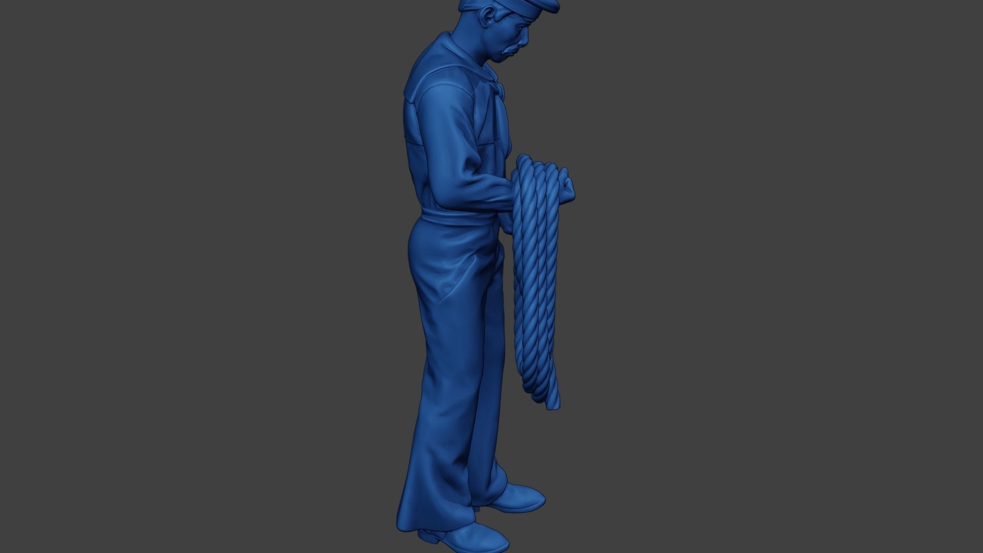 American Sailor Civil War Union Rope ACWUS2 3D print model_30