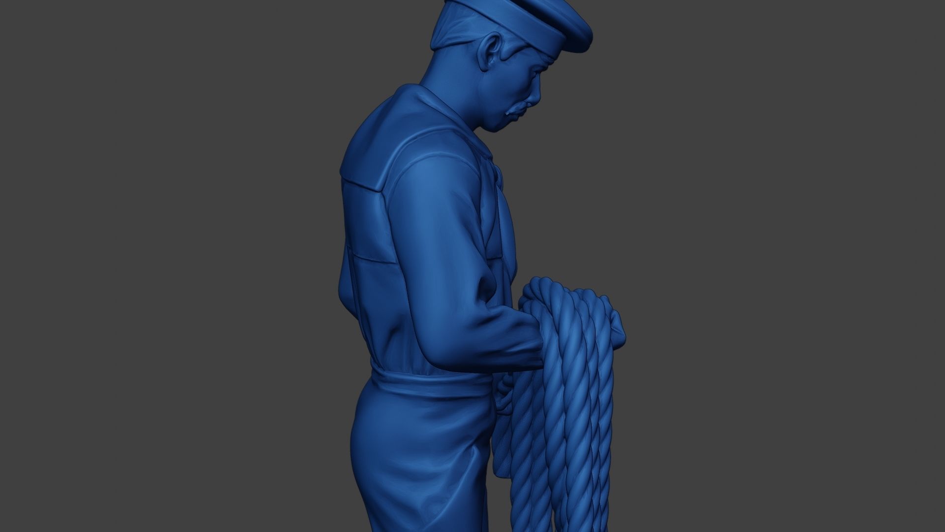 American Sailor Civil War Union Rope ACWUS2 3D print model_20