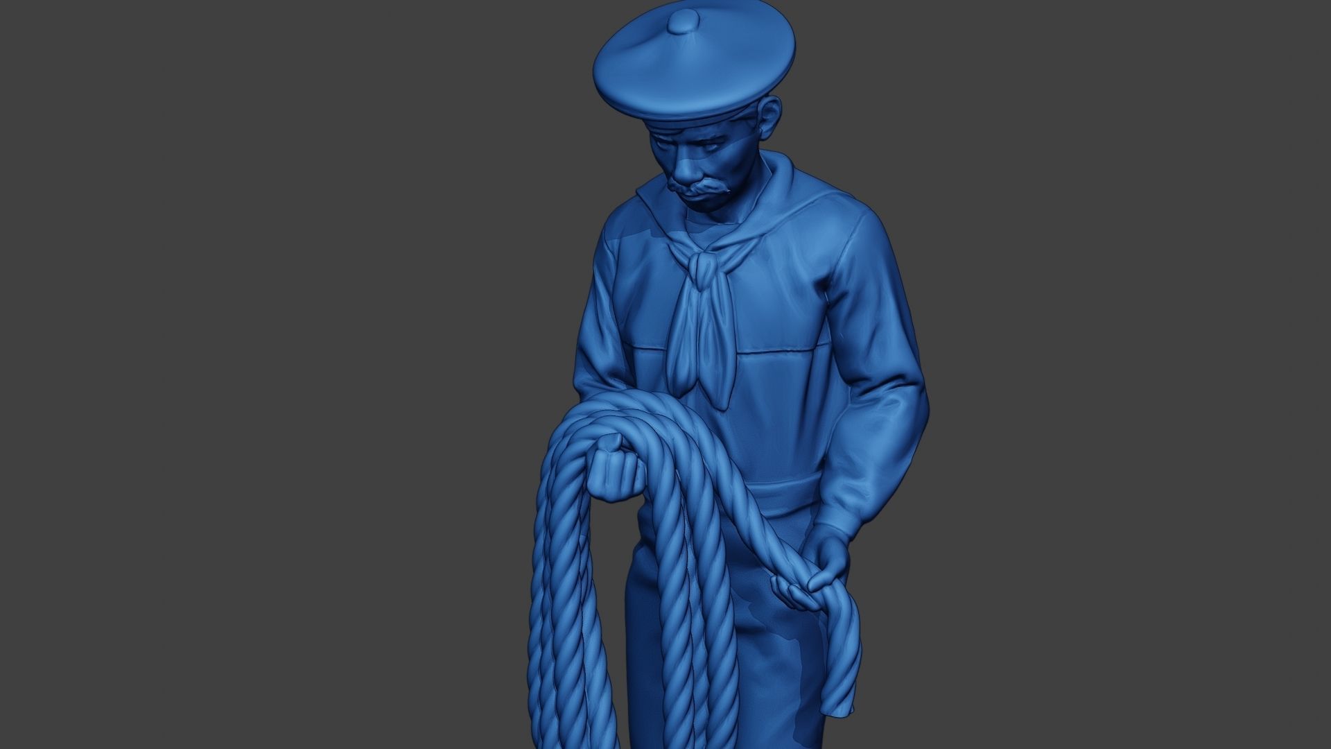 American Sailor Civil War Union Rope ACWUS2 3D print model_12